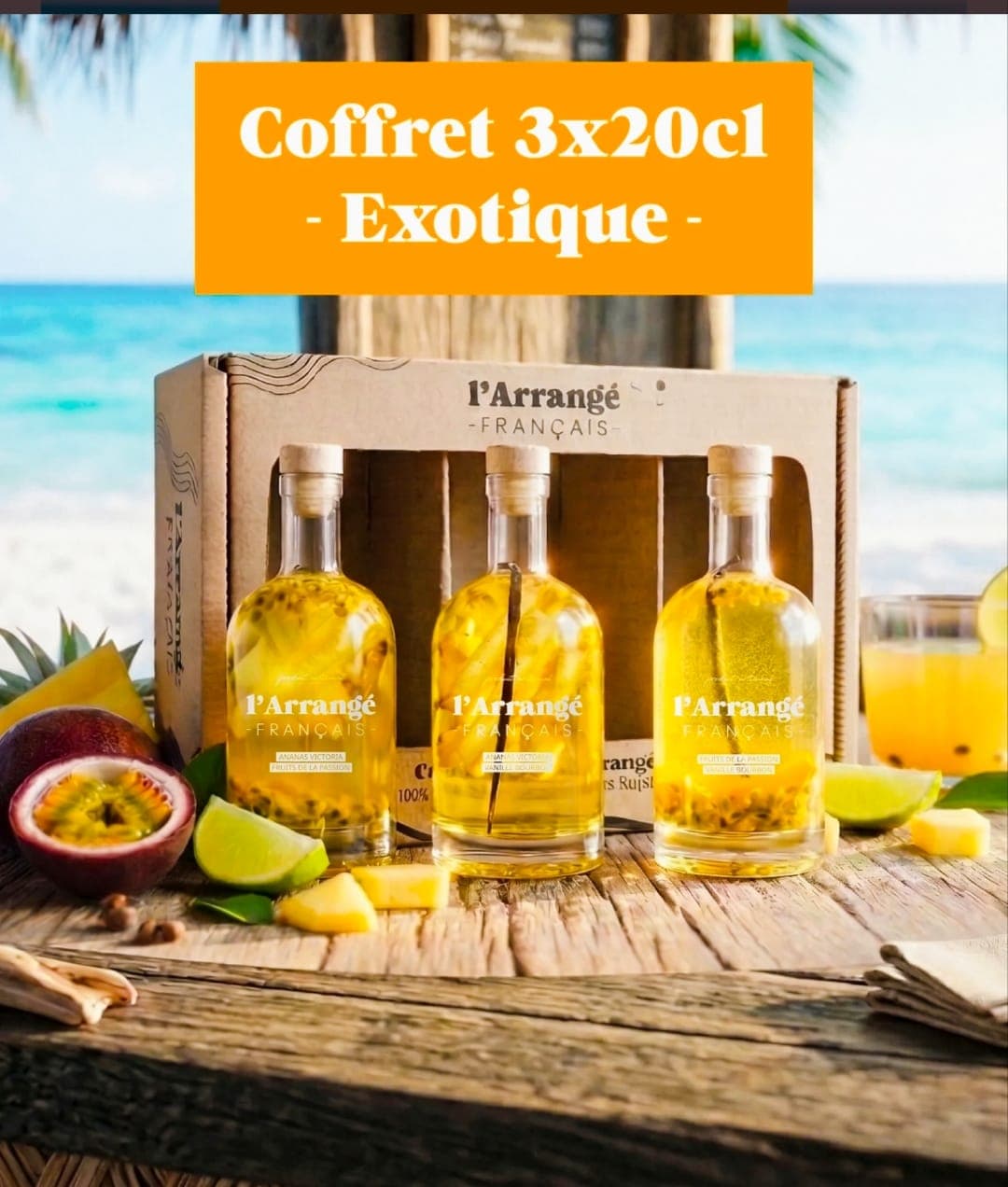 Coffret Dégustation Exotique — 3x20cl (rhums arrangés)