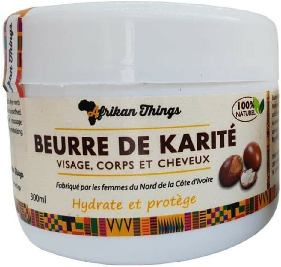 Beurre de Karité Pur Africain Hydratant Nourrissant Soins Corps Cheveux Naturel