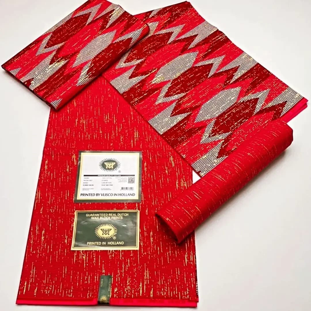 Tissu Wax En Coton Aux Motifs Kente Du Ghana