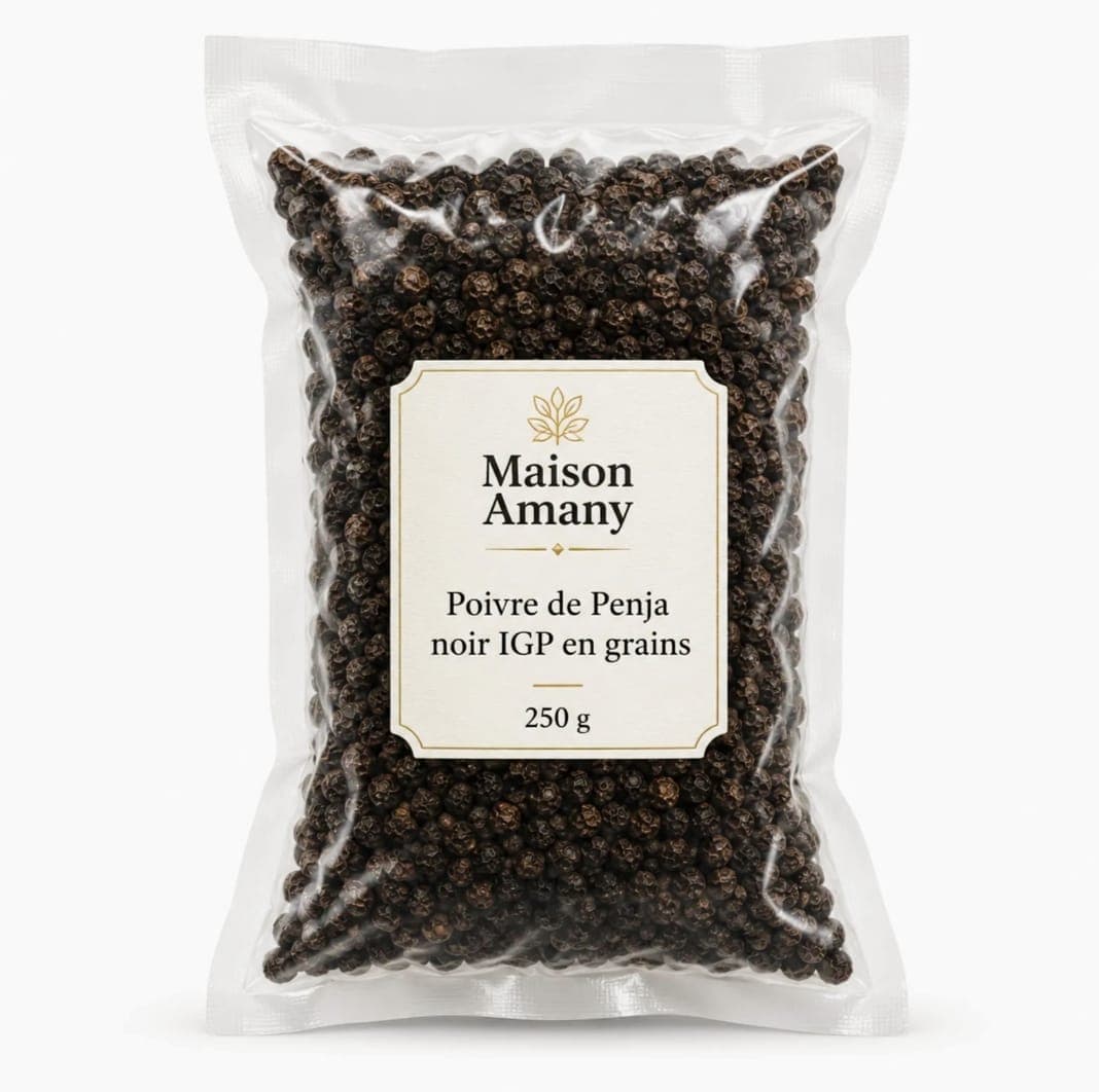 Poivre de Penja noir IGP en grains — 250 g