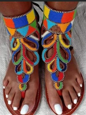 Sandales Montantes Multicolore