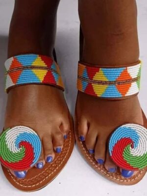 Sandales Maasai Multicolore