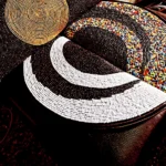 Pochette En Cuir Perlée