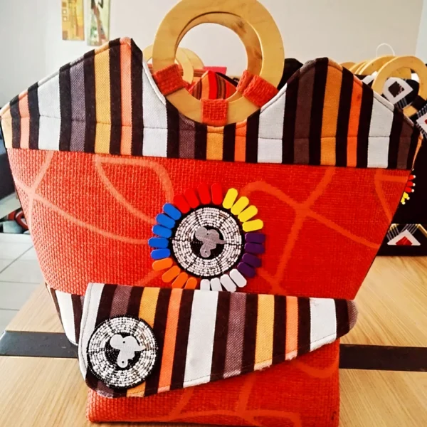 Duo De Sacs À Main Brodés Made In Kenya